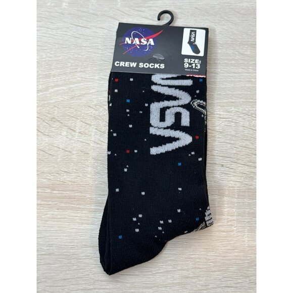 Nasa Socks Crazy Fun Graphic Novelty Dad Gift Wacky Silly Odd Cool Wild Mens - Picture 1 of 4